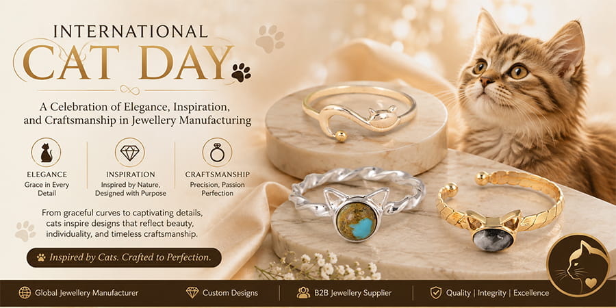 INTERNATIONAL CAT DAY: A Celebration of Elegance, Inspiration, and Craftsmanship in Jewellery Manufacturing INTERNATIONAL CAT DAY: A Celebration of Elegance, Inspiration, and Craftsmanship in Jewellery Manufacturing
